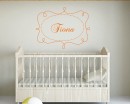 Customized Name with Frame Vinyl Decals Nursery Name